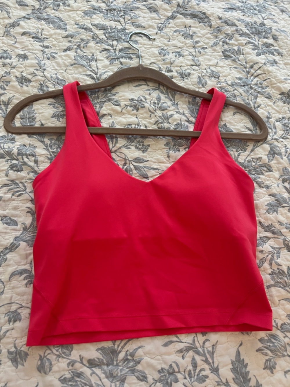 lululemon athletica Red V-Neck Tank